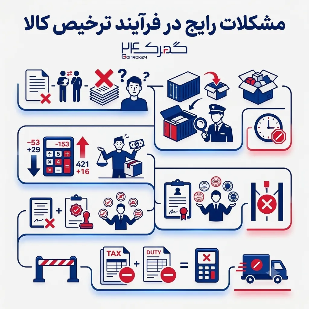 مشکلات رایج ترخیص کالا