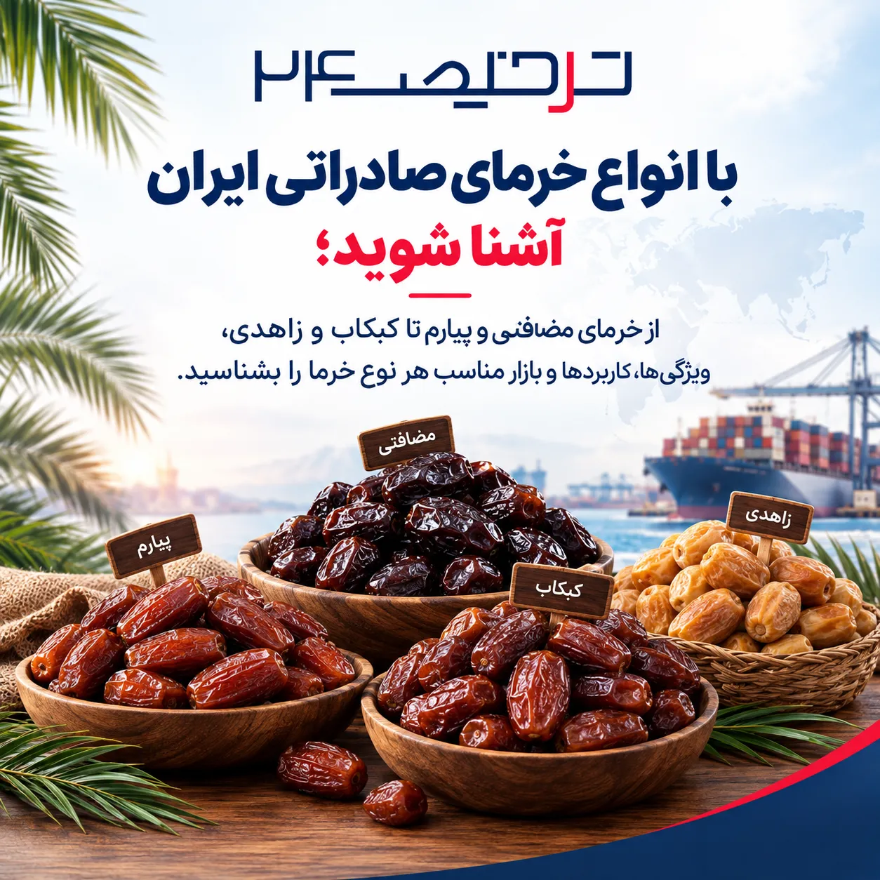 انواع خرمای صادراتی