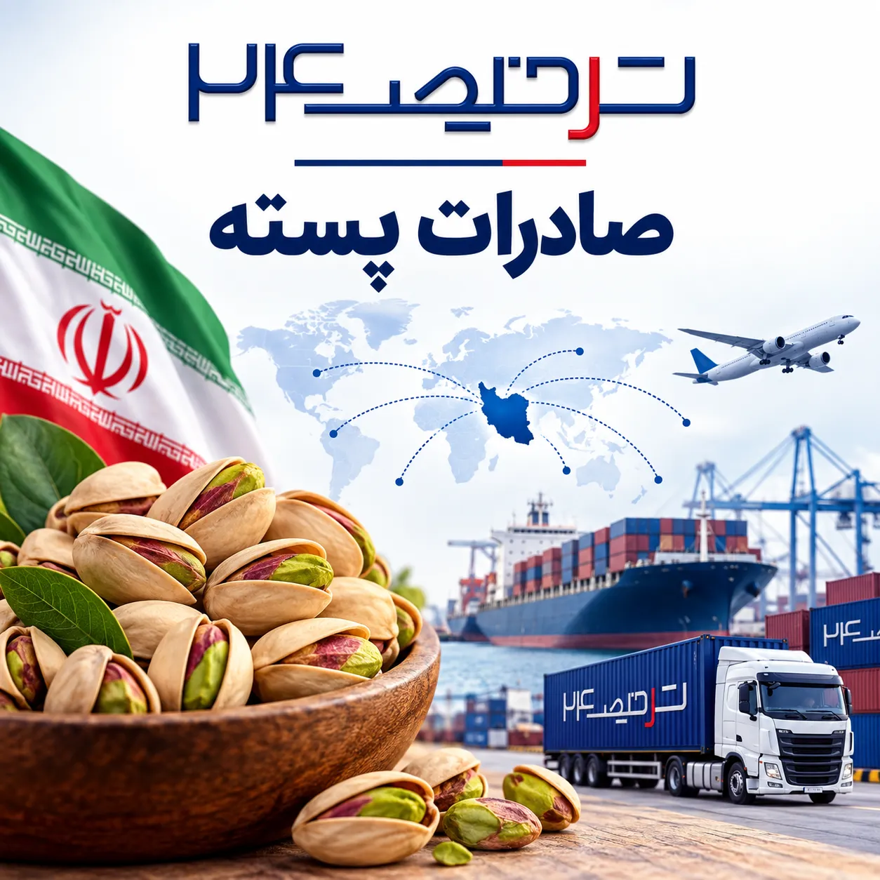 صادرات پسته؛ راهنمای کامل صادرات پسته از ایران به بازارهای جهانی