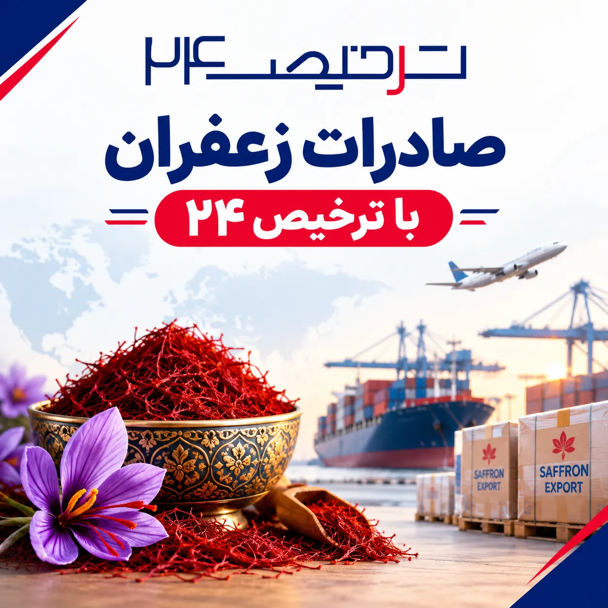 صادرات زعفران ترخیص۲۴